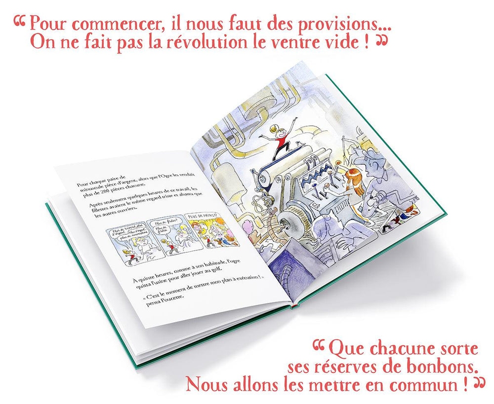 Page de la BD La petite poucette et l'ogre capitaliste par Loïc Sécheresse