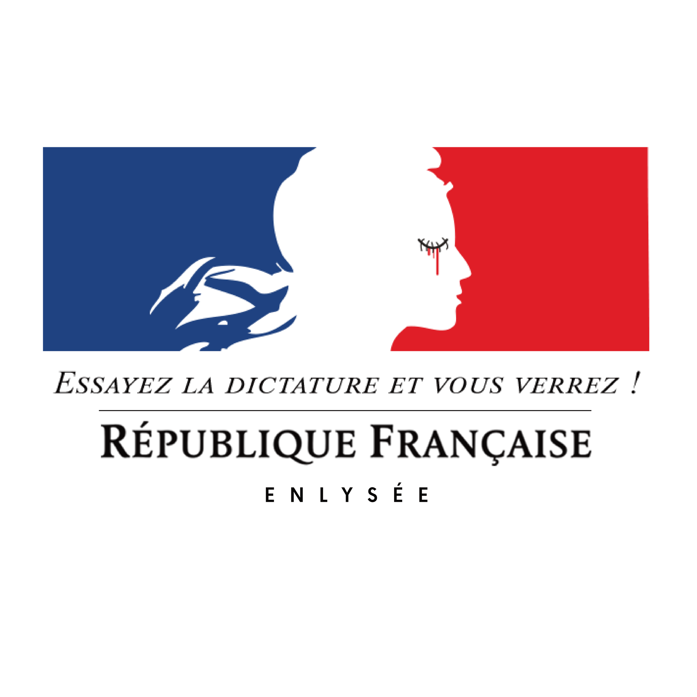 republique francaise dictature parodie enlysee