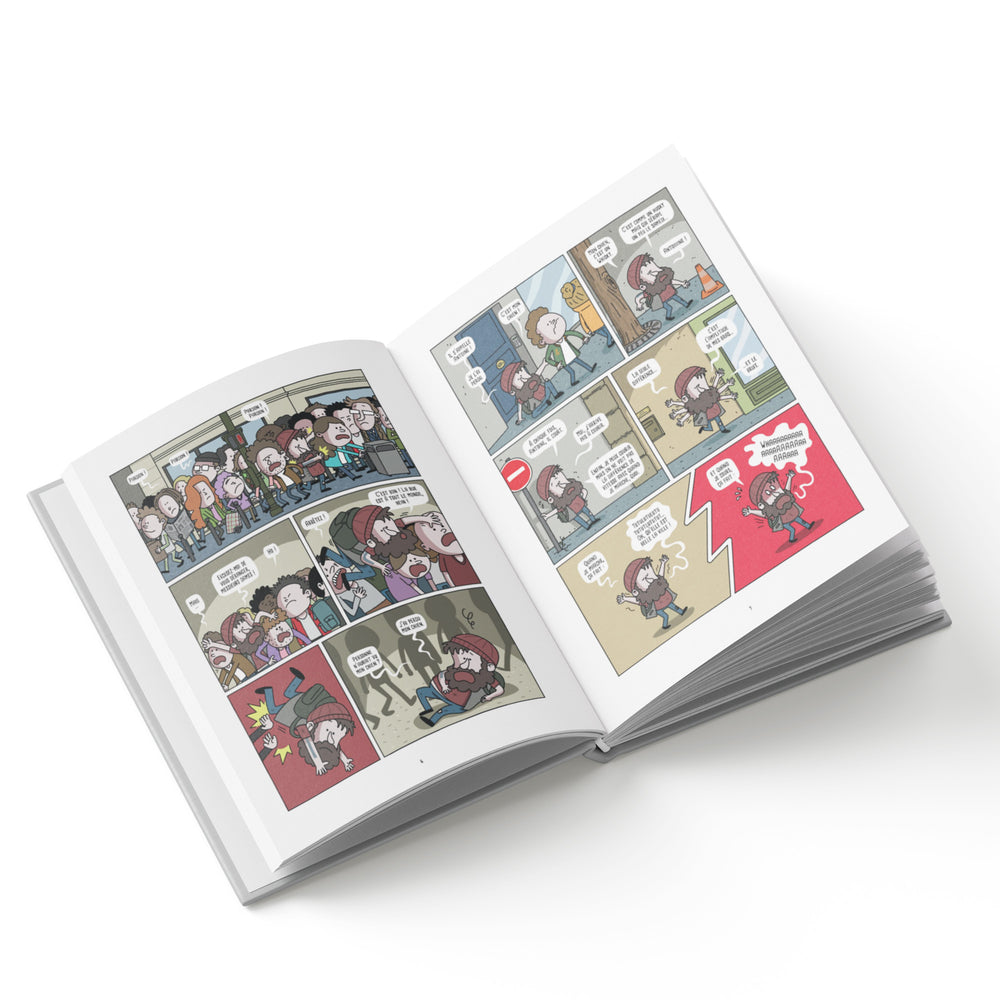 mockup de la bd Yolo d'Aymeric Lompret avec Allan Barte et Pierre-Emmanuel Barré