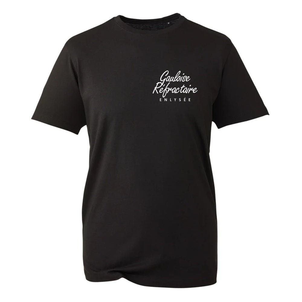 T-shirt noir avec logo enlysee Gauloise réfractaire