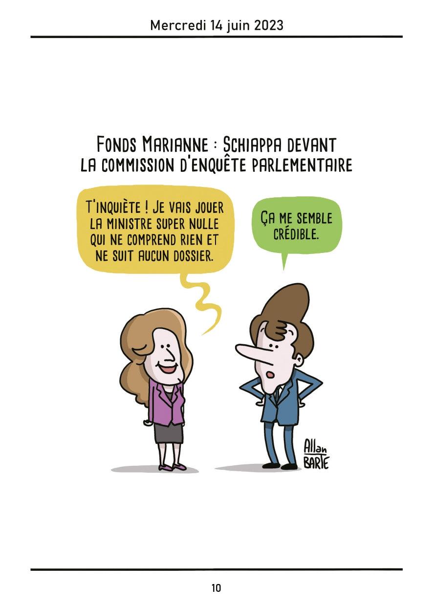 page de BD vivre en macronie de Allan Barte