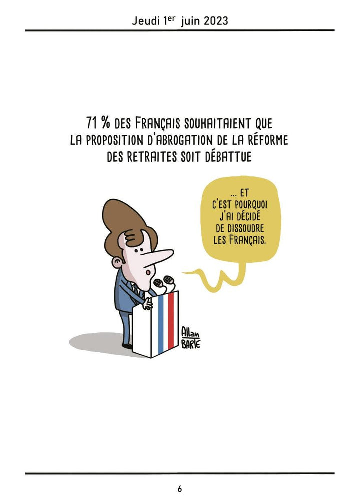 page de BD vivre en macronie de Allan Barte