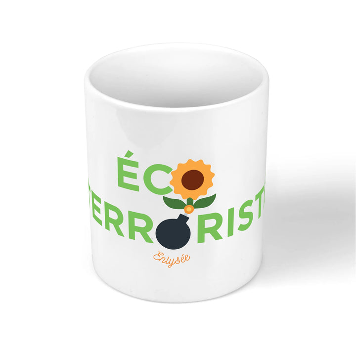 mug avec motif éco-terroriste enlysée