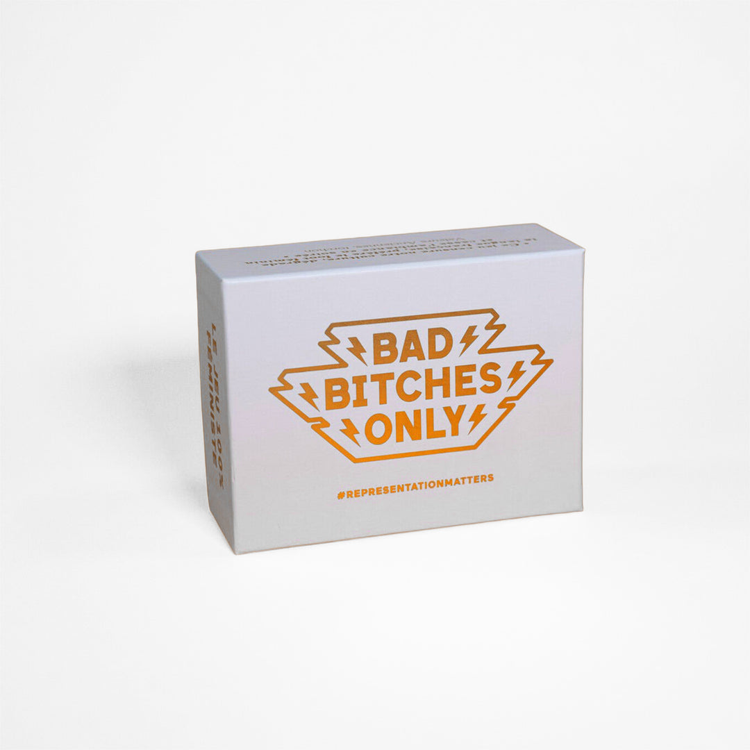boîte du jeux de société féministe Bad Bitches Only