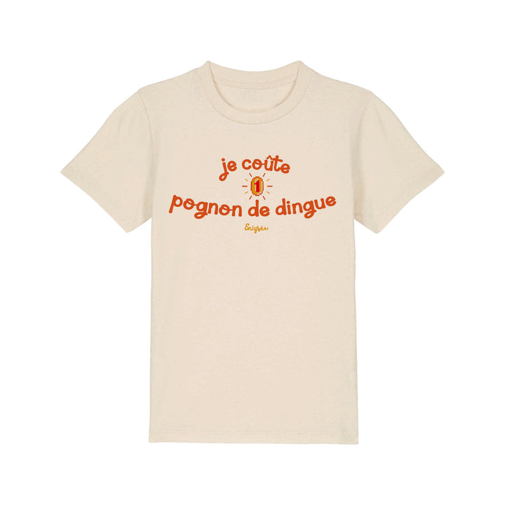 t-shirt du pognon de dingue pour enfant crème