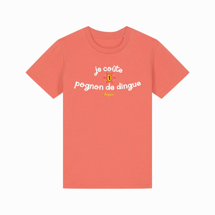 t-shirt du pognon de dingue pour enfant orange