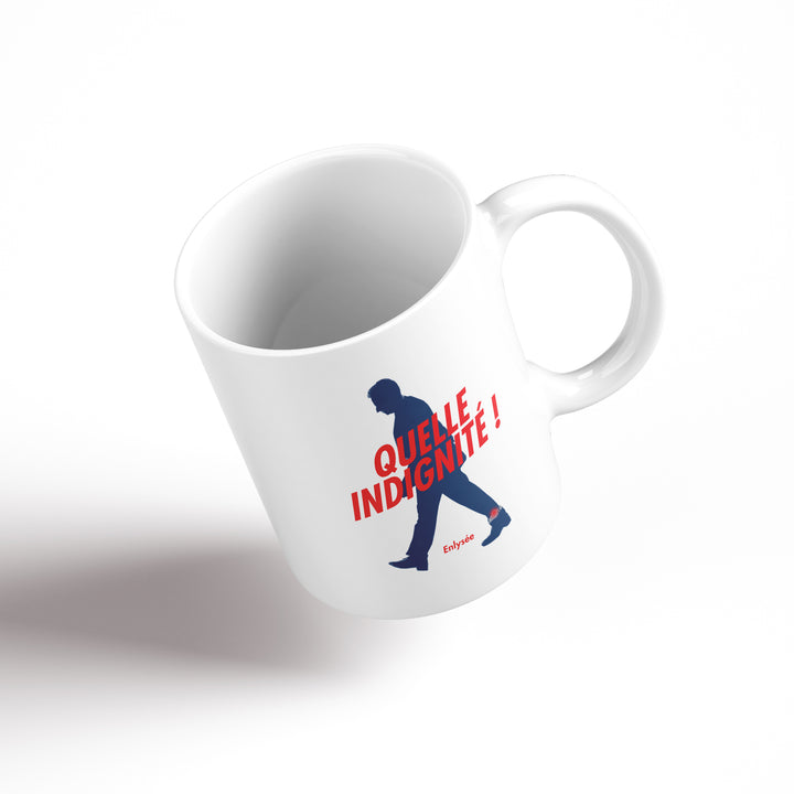 vue de plongée du mug Sarkozy, quelle indignité