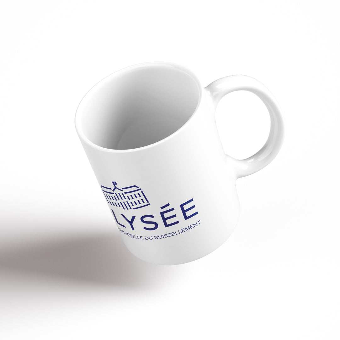 vue de plongée du mug du palais de l'Enlysée