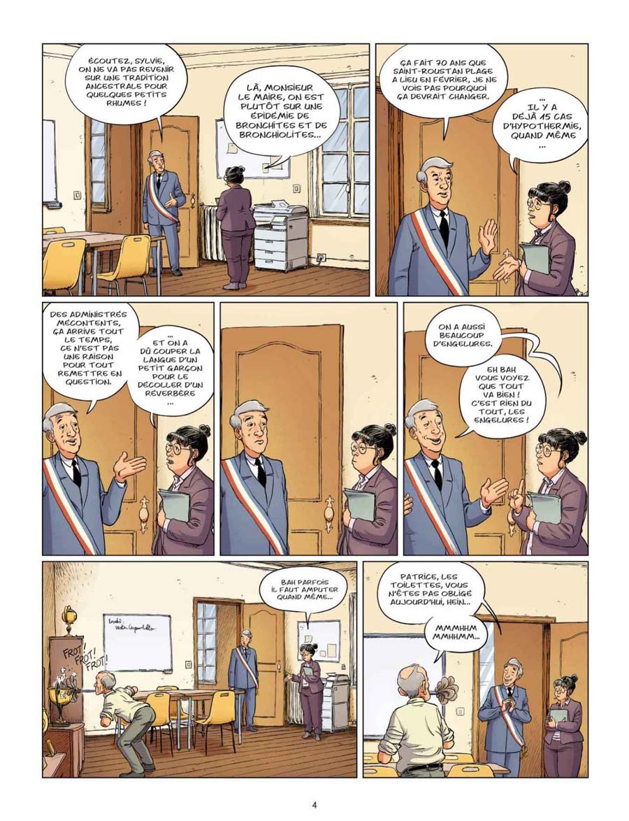 planche de la bande déssinée St-Roustan par Pierre-Emmanuel Barré