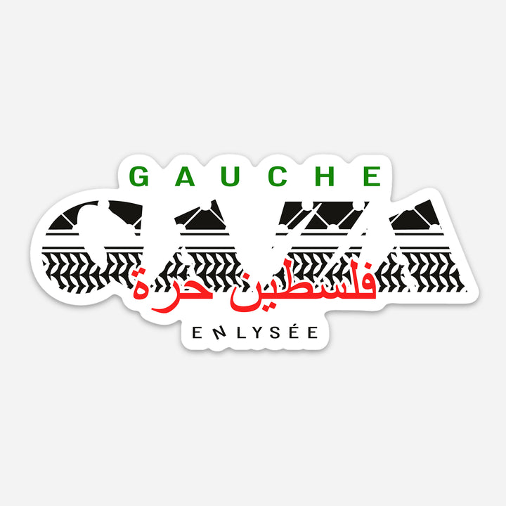 le sticker de la gauche gaza