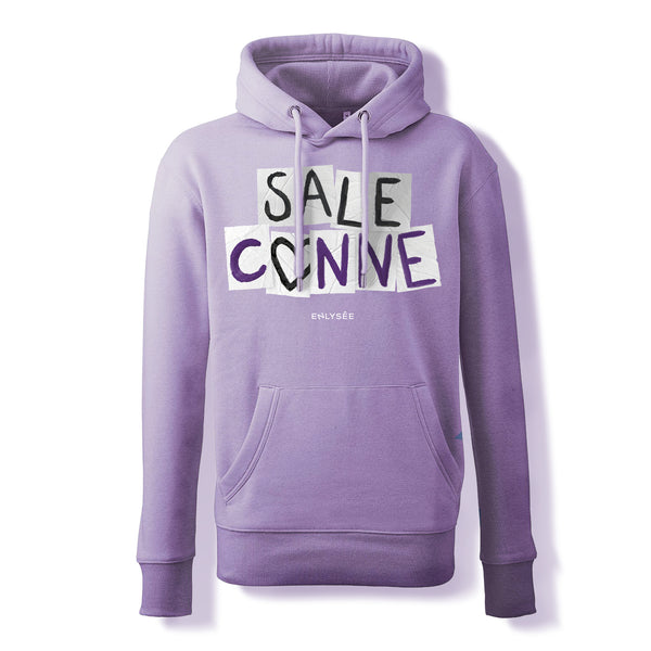 Mockup du sweat Sale conne en lavande