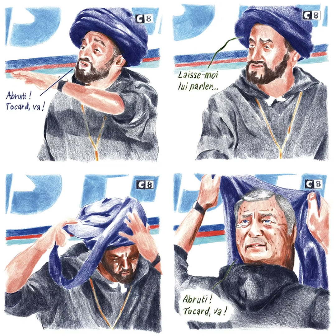 stripe de bd avec Cyril Hanouna