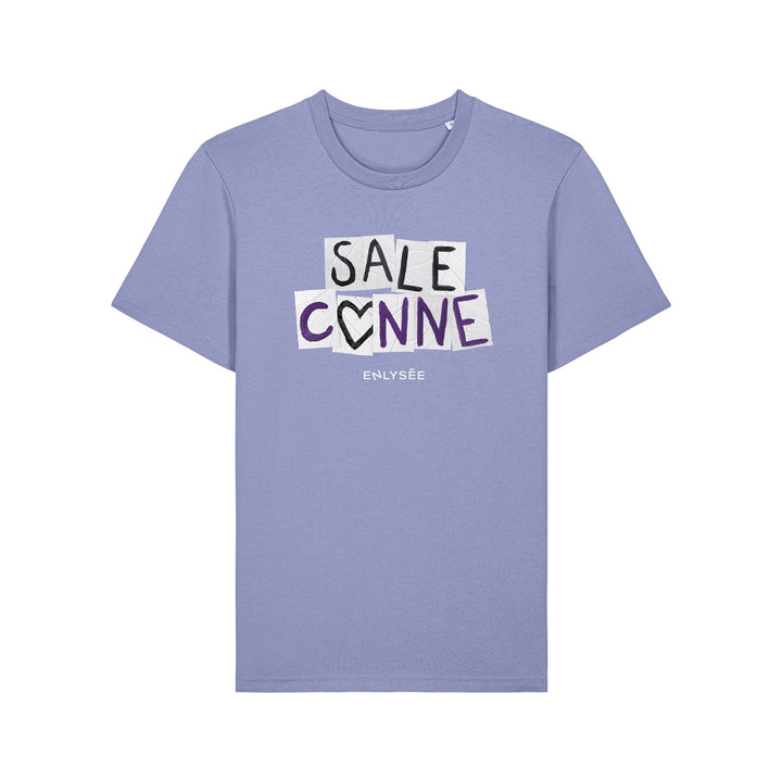 Tee-shirt violet de la sale conne en coupe unisexe