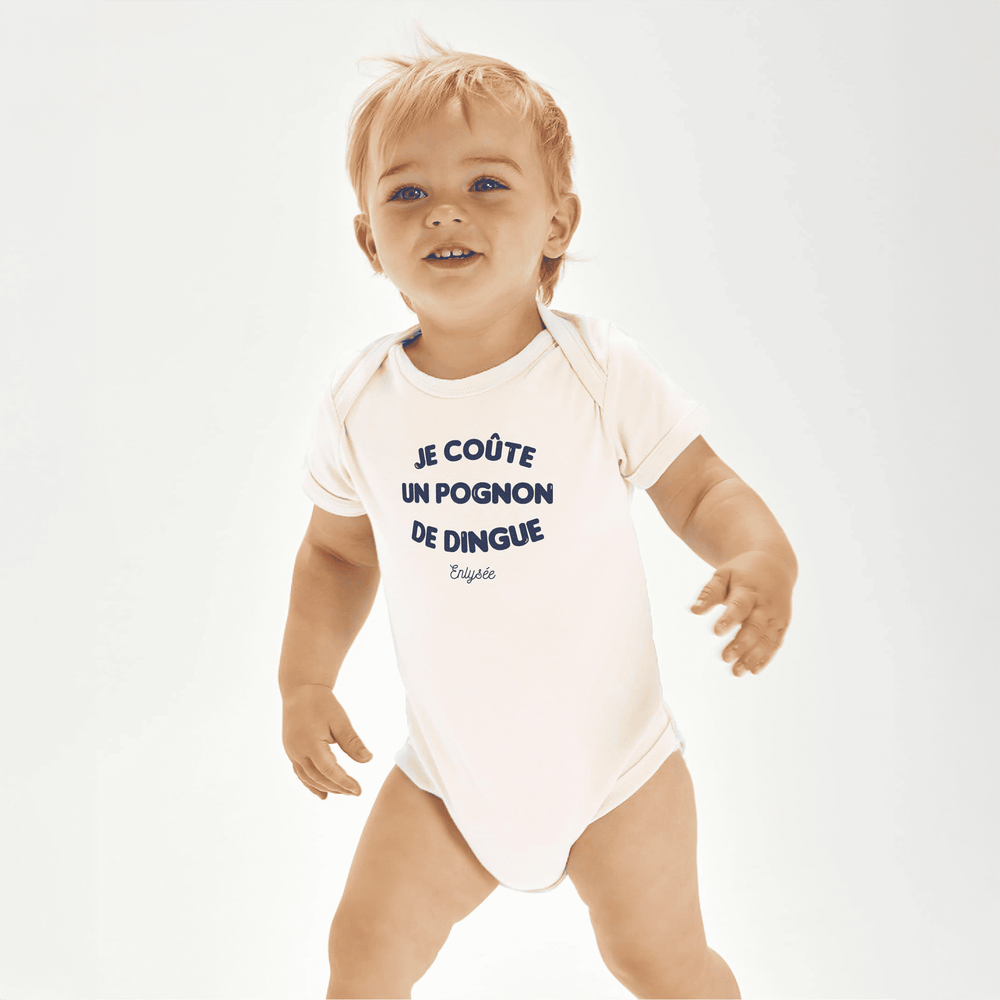 body cornsilk bebe Pognon de dingue écrit en bleu