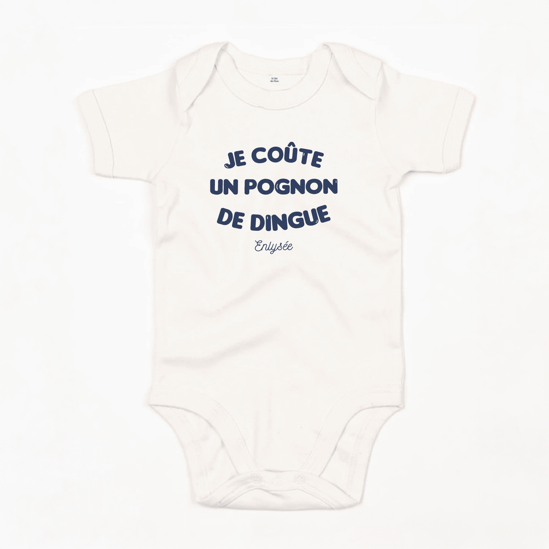 body cornsilk bebe Pognon de dingue écrit en bleu