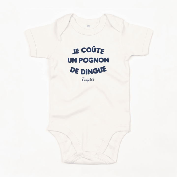body cornsilk bebe Pognon de dingue écrit en bleu