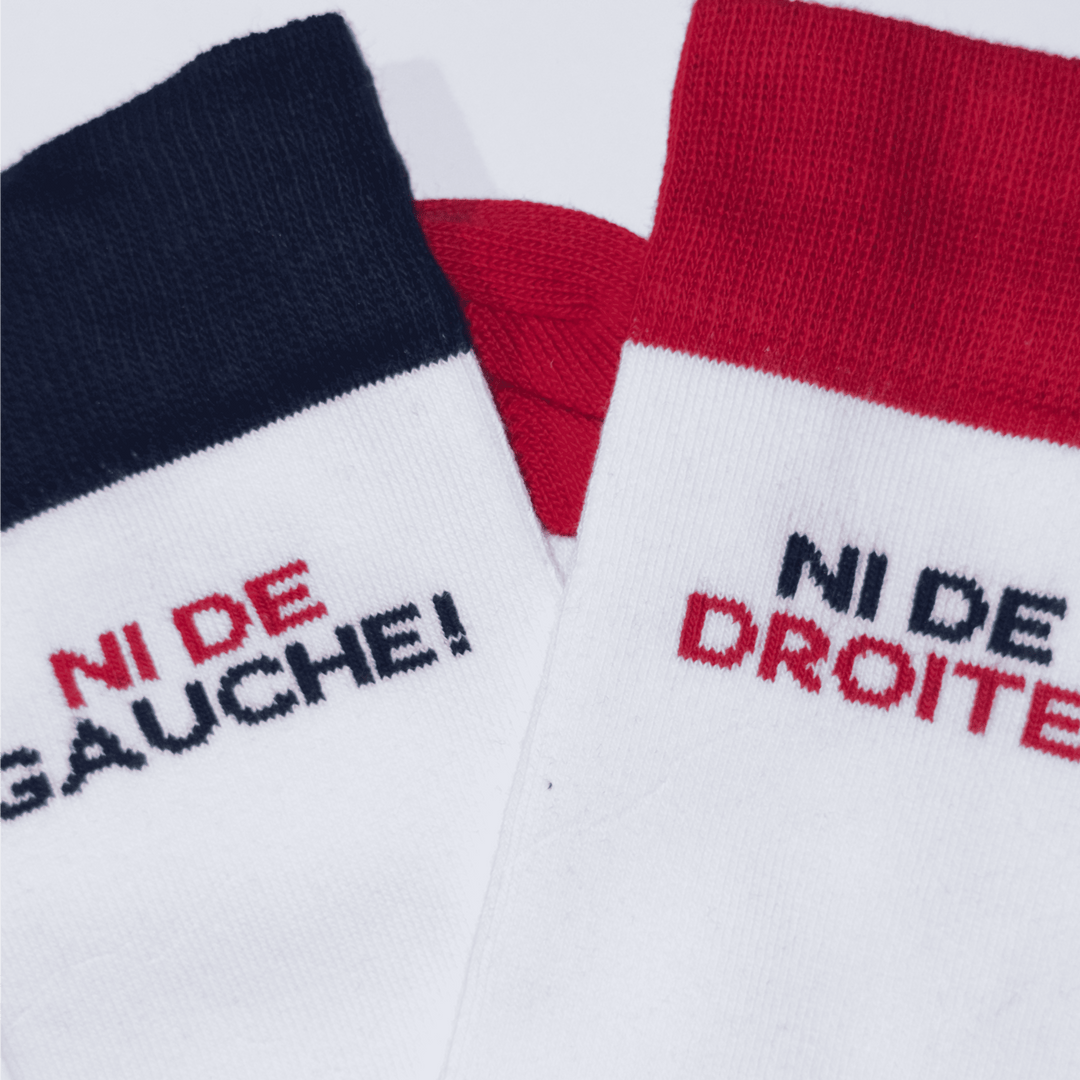 Les chaussettes "Ni de gauche, ni de droite"