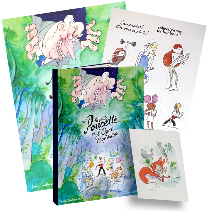 La petite Poucette et l'Ogre capitaliste : goodies offerts pour les plus rapides !