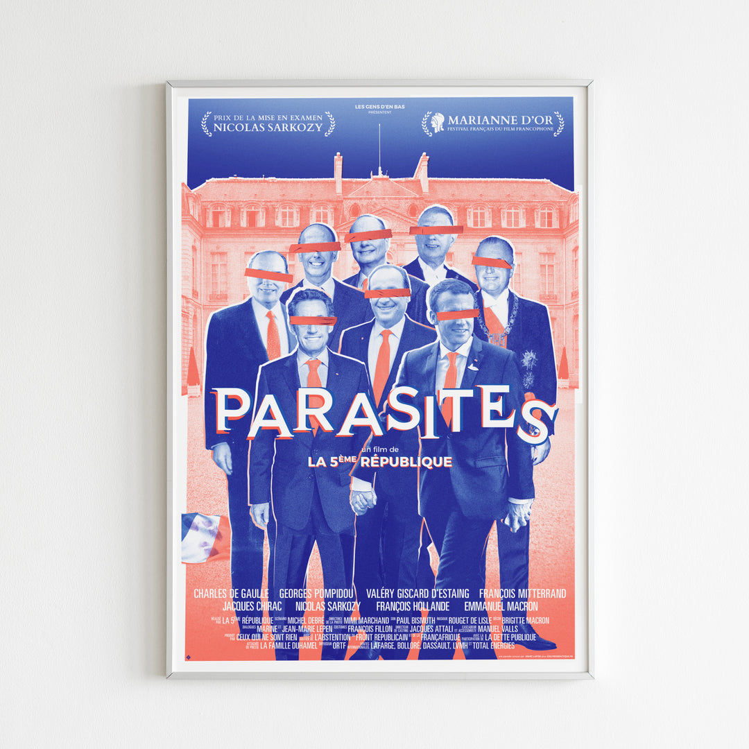 L'affiche "Parasites" par Marc Lafon (Risographie, ed. limitée 200ex.)